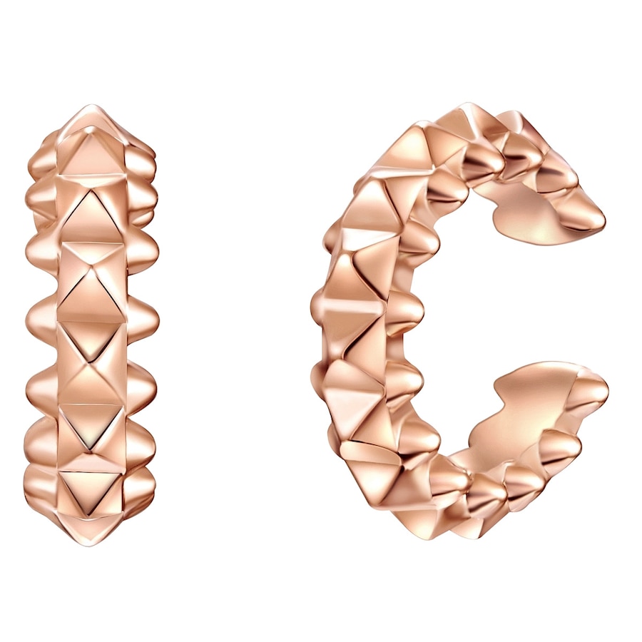 Lulu & Jane Ohrklemme Messing in Roségold 13,1 mm Damen