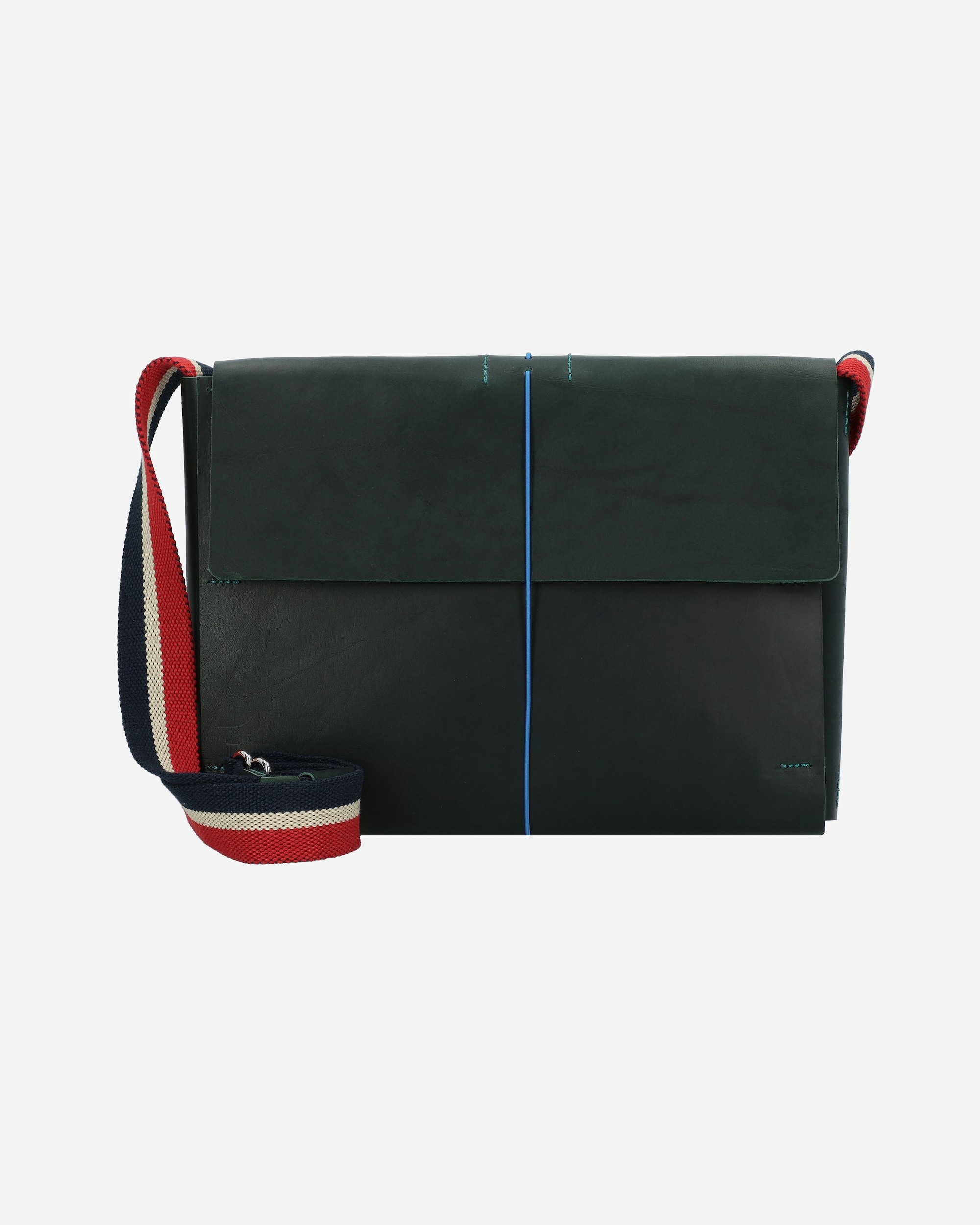 Laptoptasche für Männlich Harold's Keeper Messenger Leder 32 cm gruen