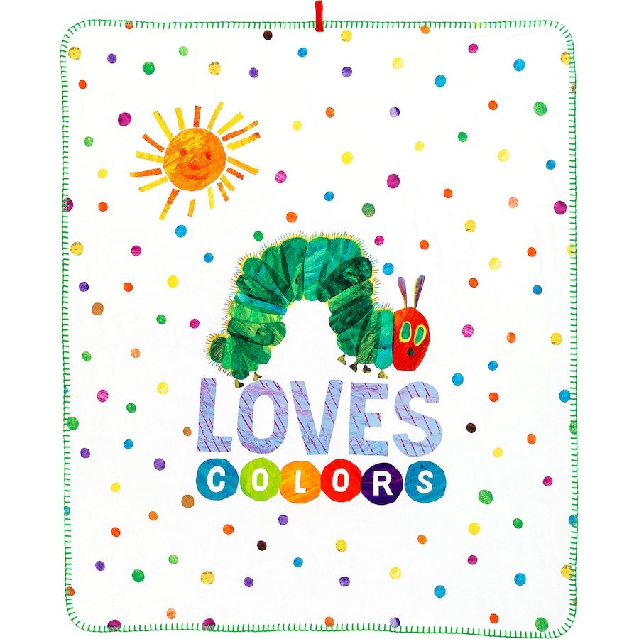 Smithy Wohndecken Die kleine Raupe Nimmersatt weiß 75 x 90 cm