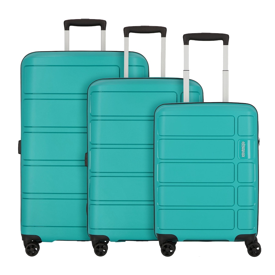 American Tourister Summer Splash 4 Rollen Kofferset 3-teilig Petrol Herren