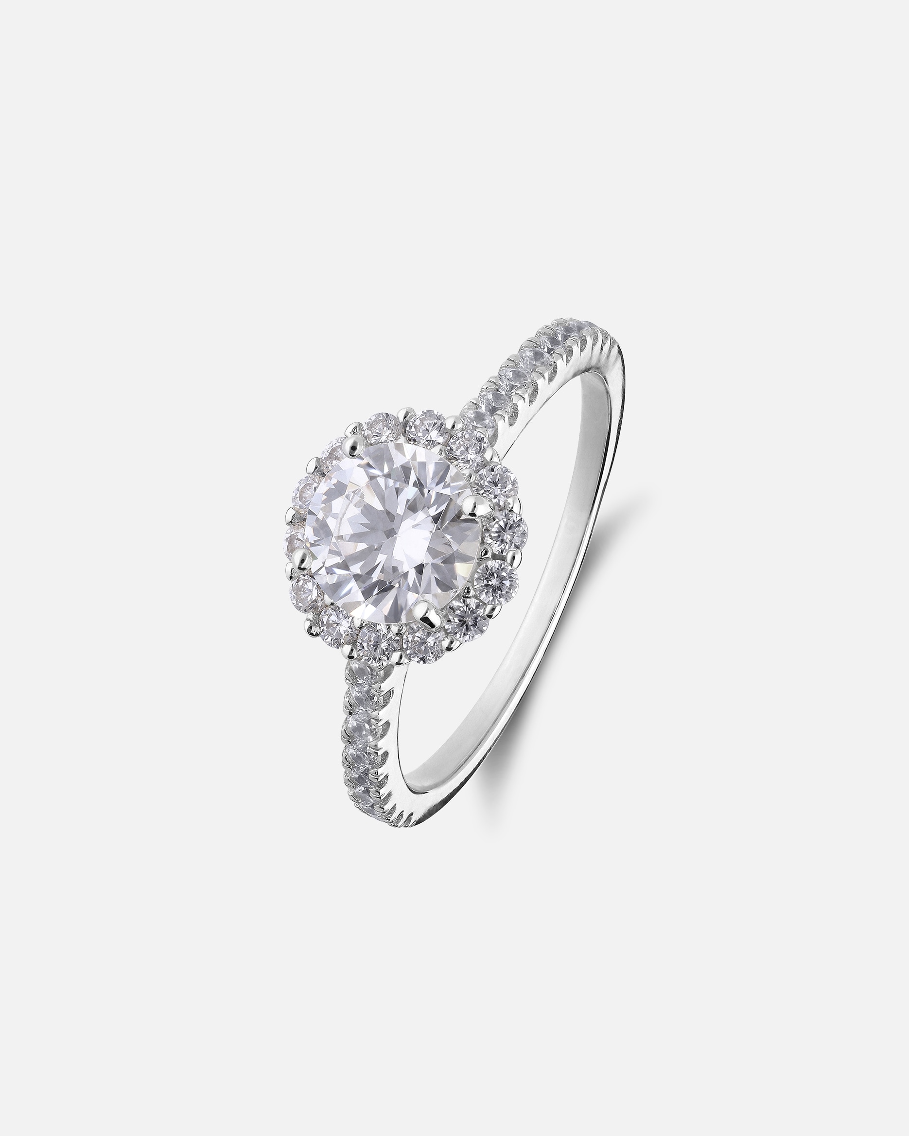 Ring für Weiblich Lucardi Ring 925 Silber - Silberfarbig Silber - 63mm