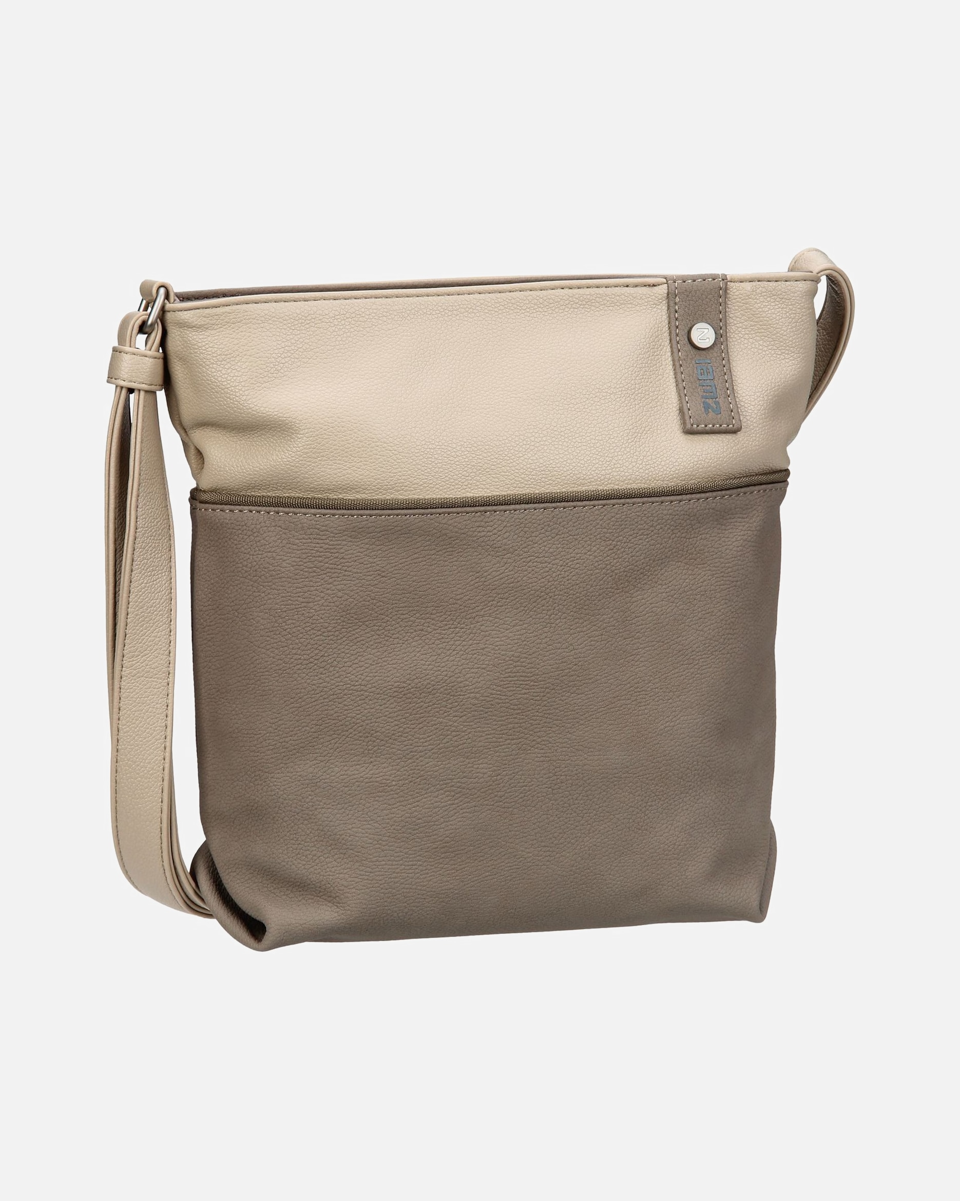 Umhängetasche für Weiblich ZWEI Beuteltasche Jana J10 Nubuk/Cappucino