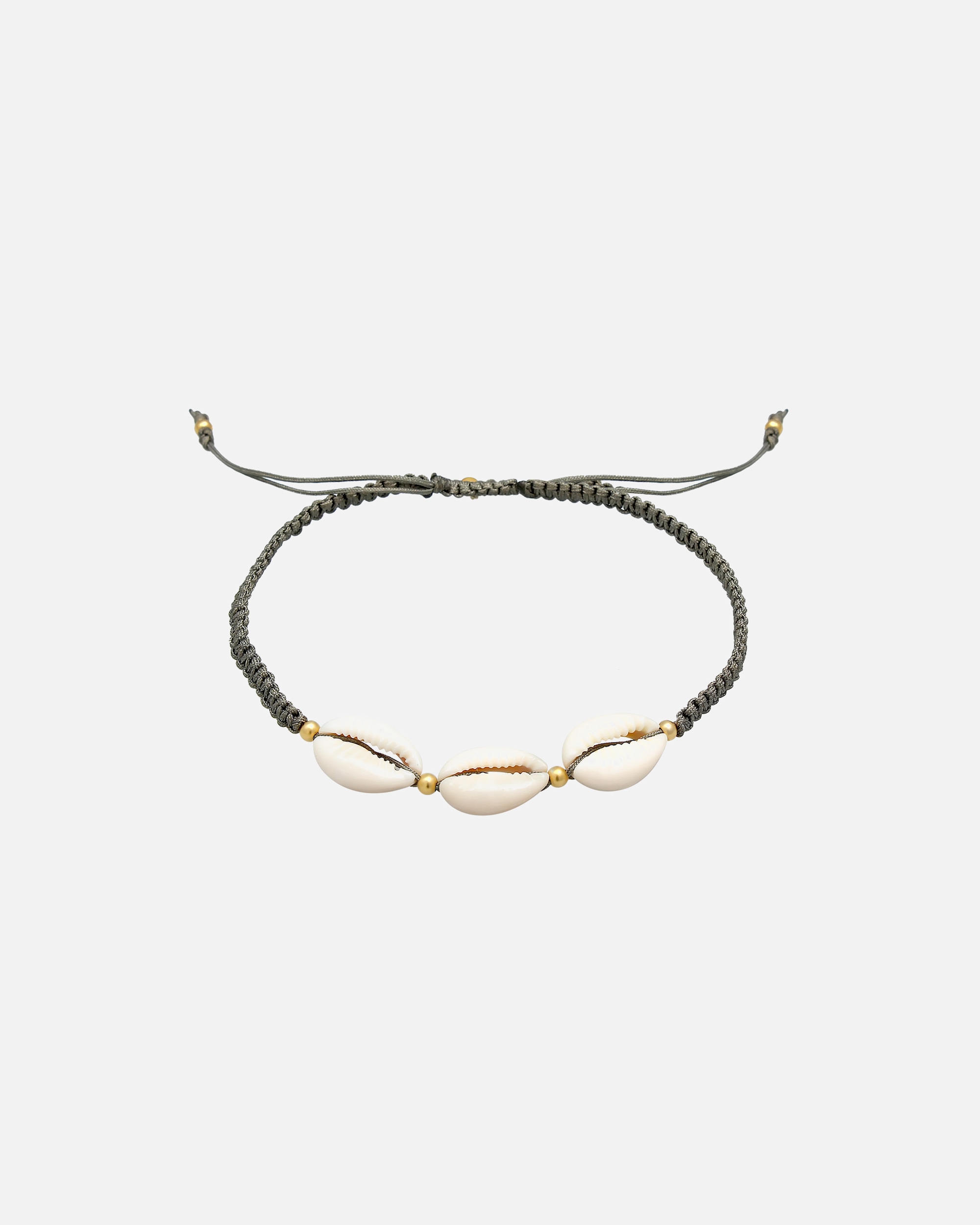 Schmuck für Weiblich Elli Kauri Muschel Ozean Maritim Nylon 925 Silber Grau