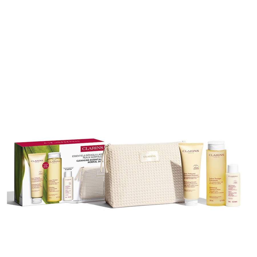 Clarins REINIGUNGS-ESSENTIALS-SET FÜR NORMALE BIS TROCKENE HAUT