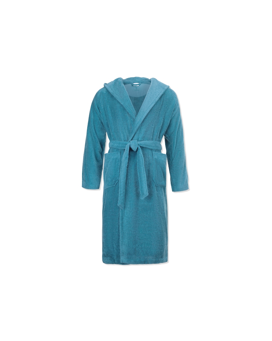 Möve Superwuschel Bademantel mit Kapuze lagoon