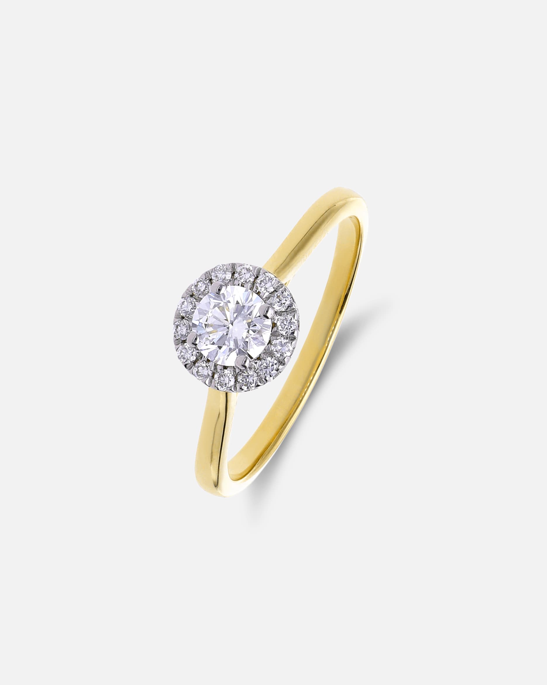 Ring für Weiblich Lucardi Ring 585 Gold - Gelbgold 53mm