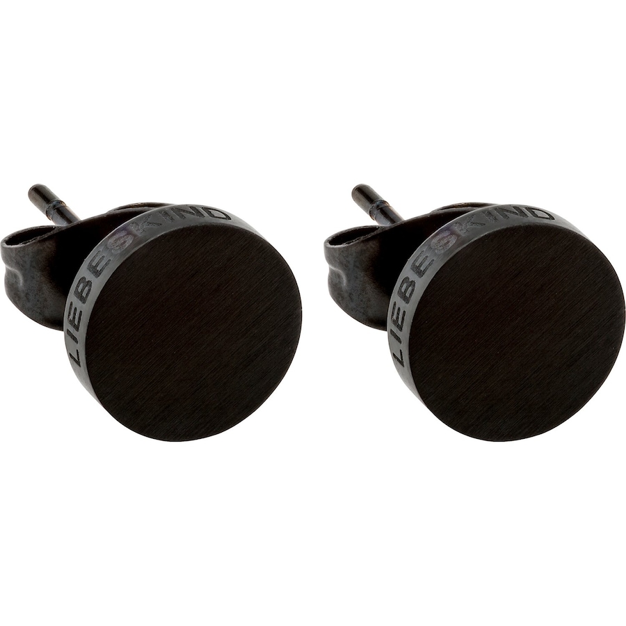 Liebeskind Ohrstecker Edelstahl schwarz Schwarz Damen