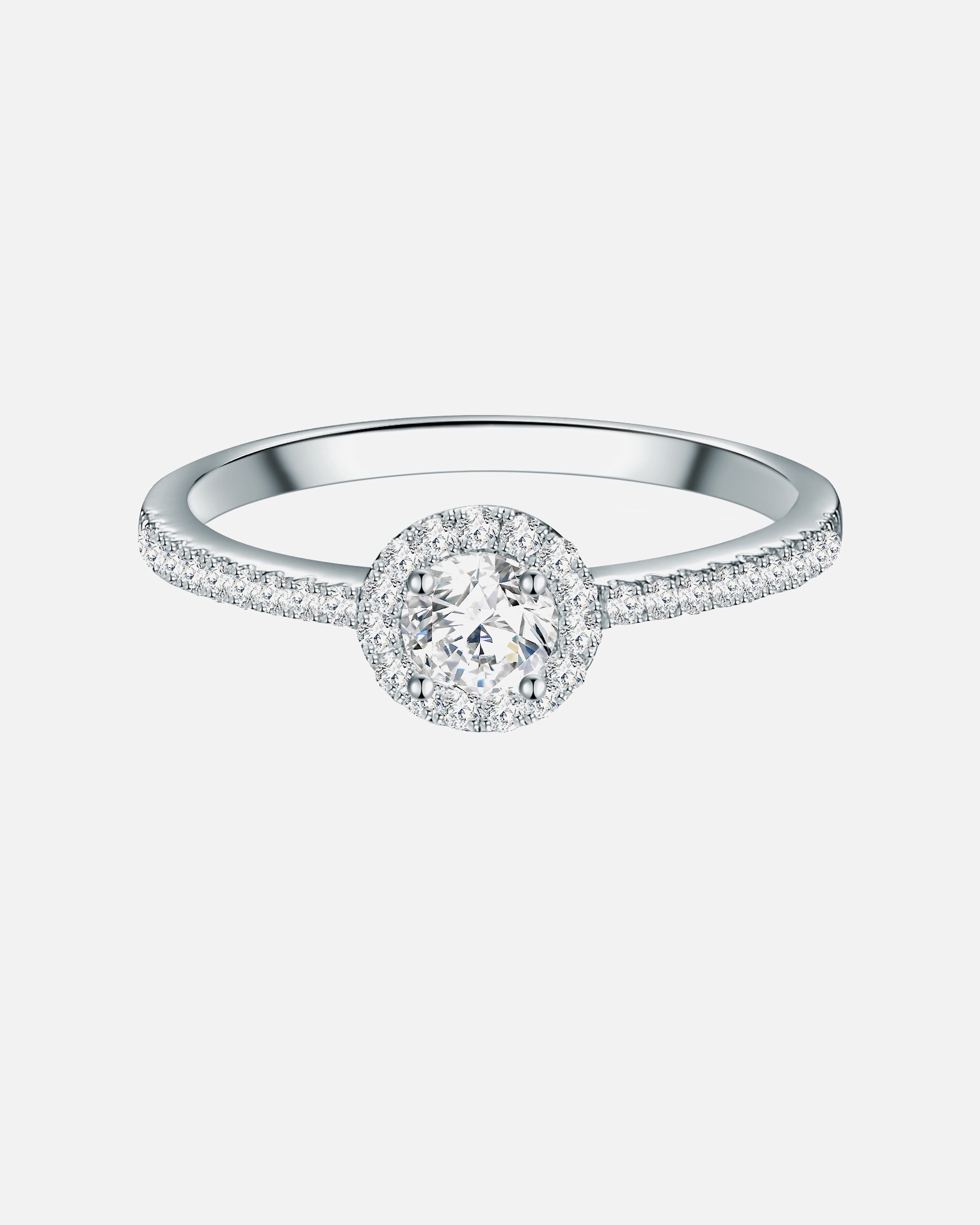 Ring für Weiblich Trilani Ring aus Sterling Silber in silber mit Zirkonia 47