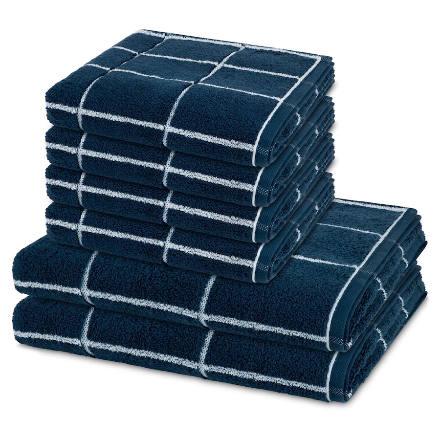 ROSS Handtuch-Set Sensual Skin (6-teilig) Nachtblau Schwarz