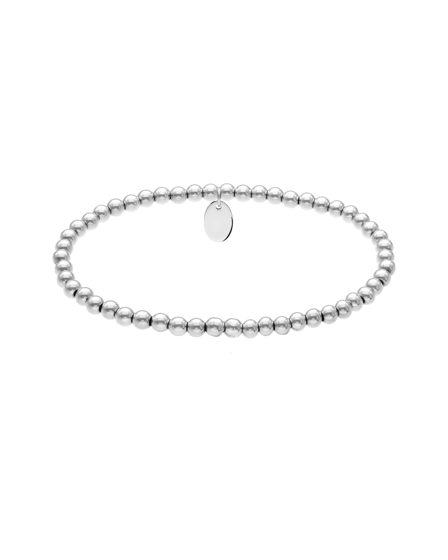 Lucardi Armband mit Kugeln Gold Silber - 17.0 Damen