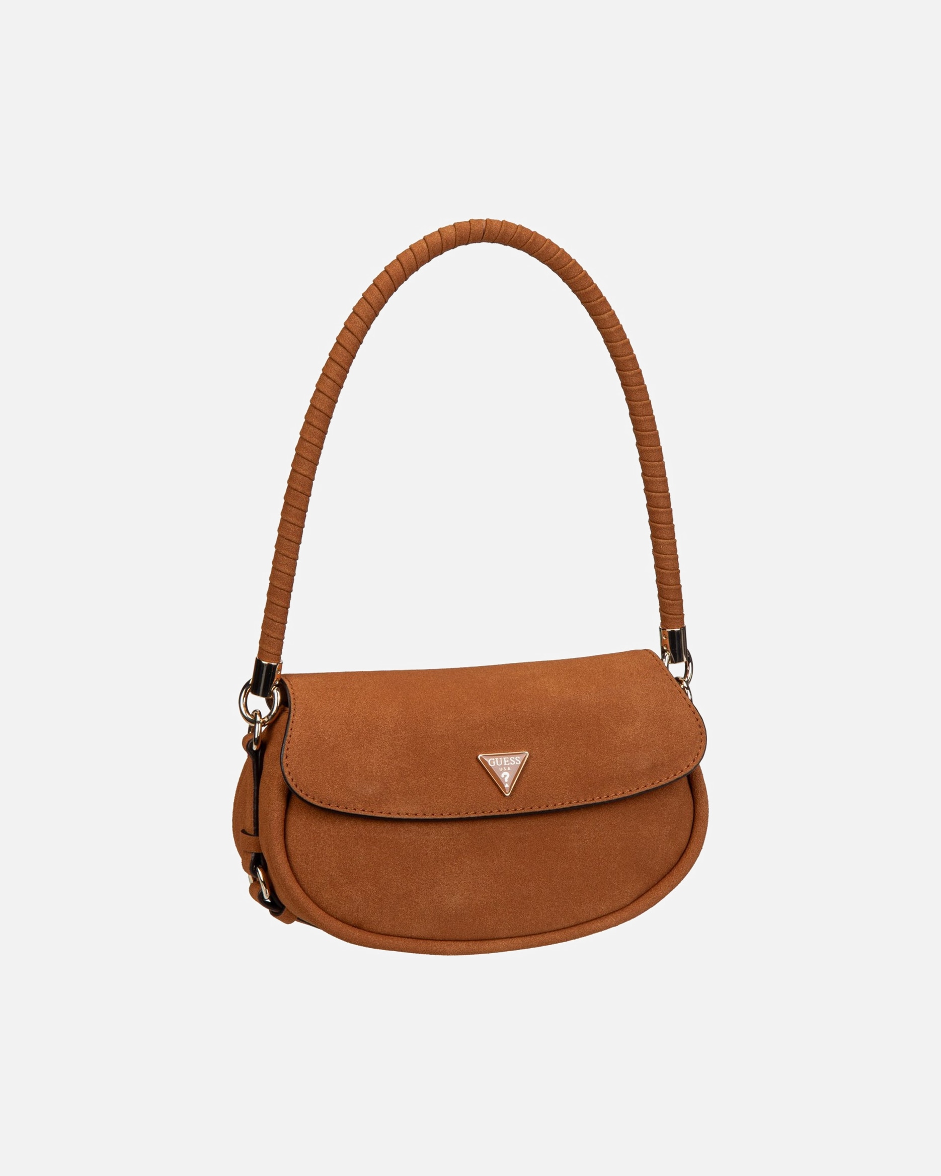 Handtasche für Weiblich Guess Handtasche Danya Flap Shoulder Cognac