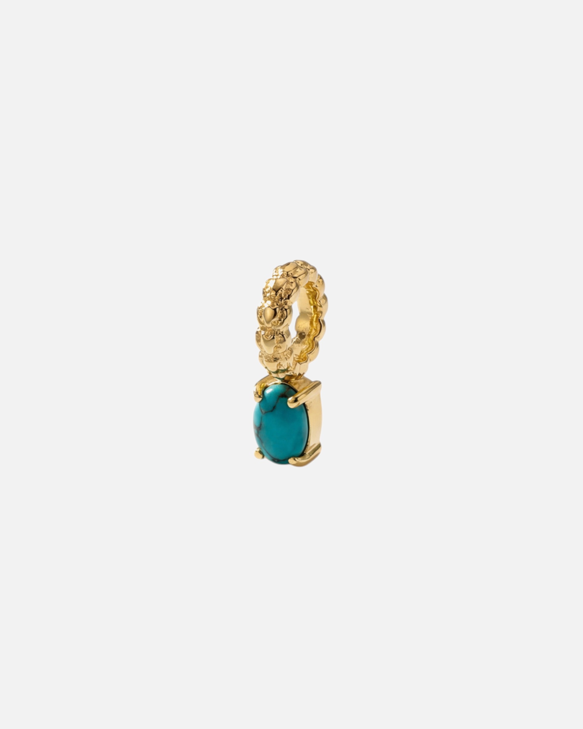 Schmuckanhänger für Unisex Purelei LEI Geburtsstein Dezember Türkis Charm 100% Edelstahl Gold