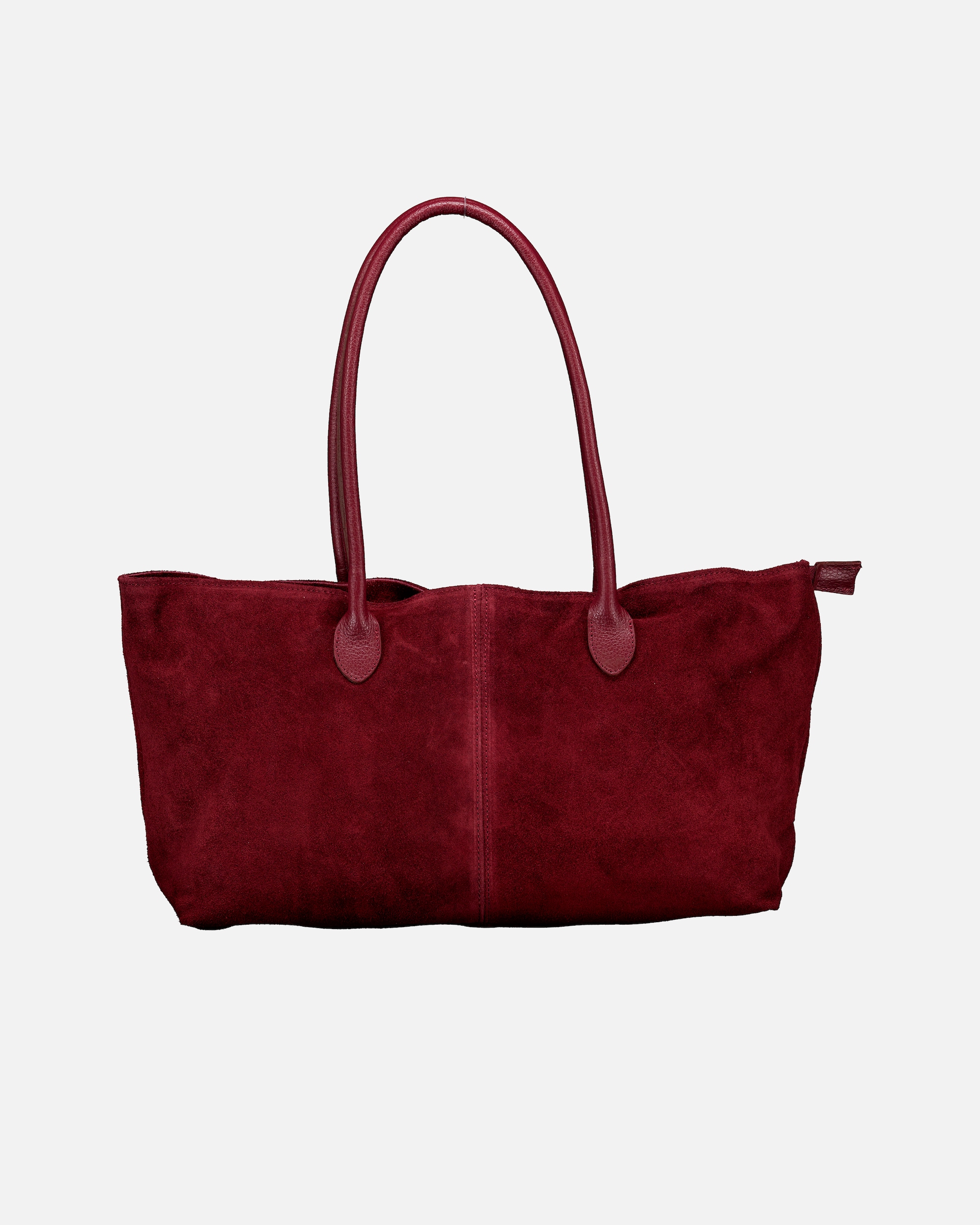 Shopper für Weiblich Hausfelder Manufaktur Shopper Velours variabel in der Form Weinrot