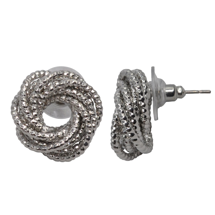 Steuer Ohrstecker Metall silber Damen