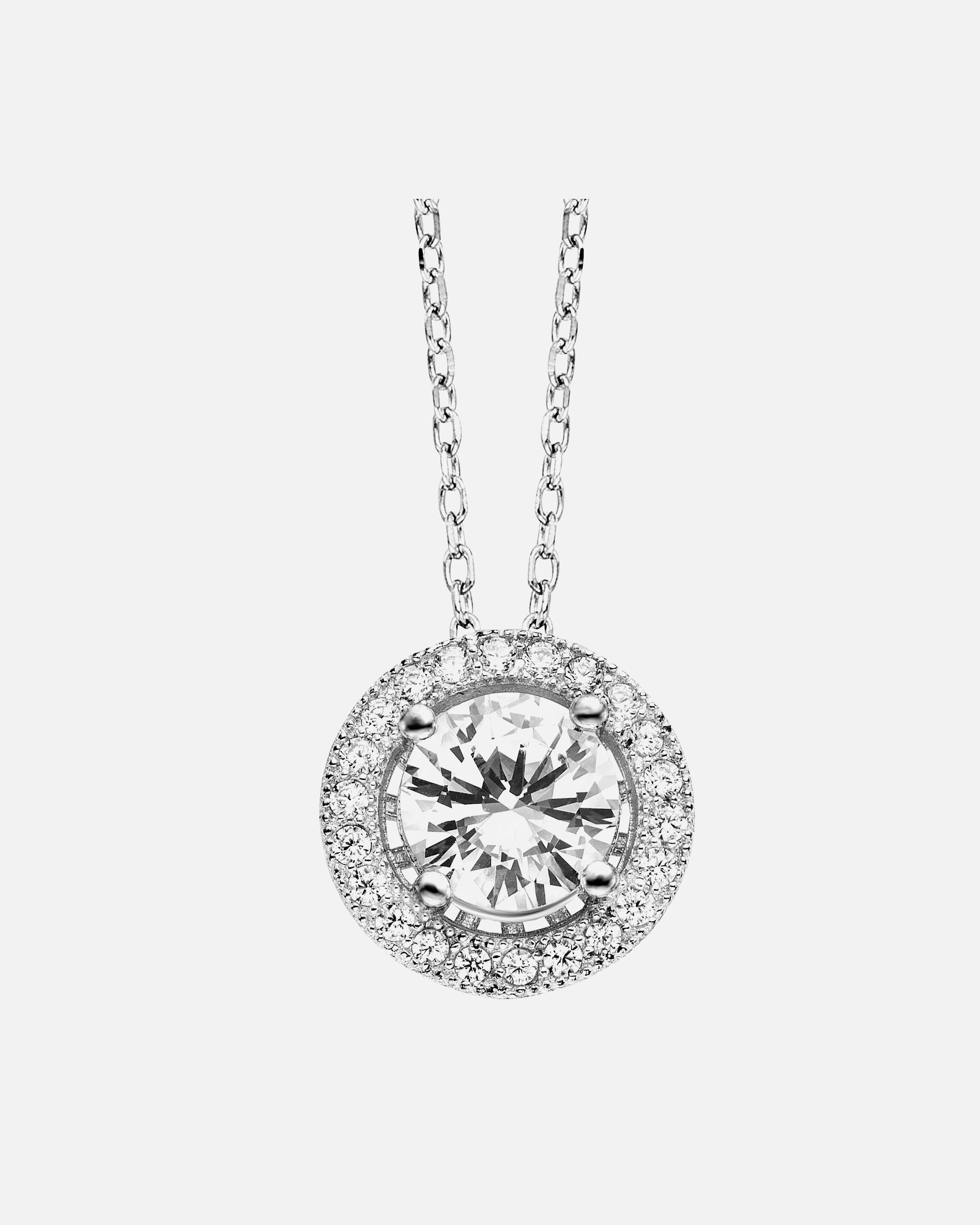 Halskette für Weiblich Julie Julsen Anhänger mit Kette 925/- Sterling Silber Zirkonia weiß weiß