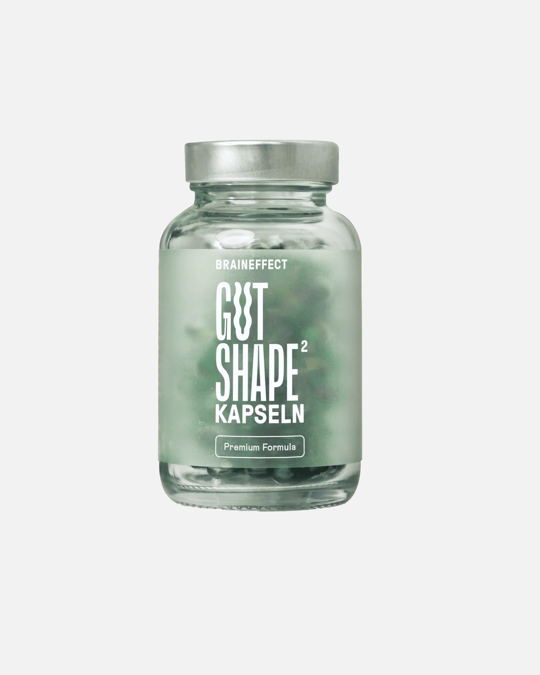 Nahrungsergänzung Darm für Unisex BRAINEFFECT GUT SHAPE - Ballaststoff-Komplex mit Bakterienkulturen & Pflanzenextrakten 60 Kapseln