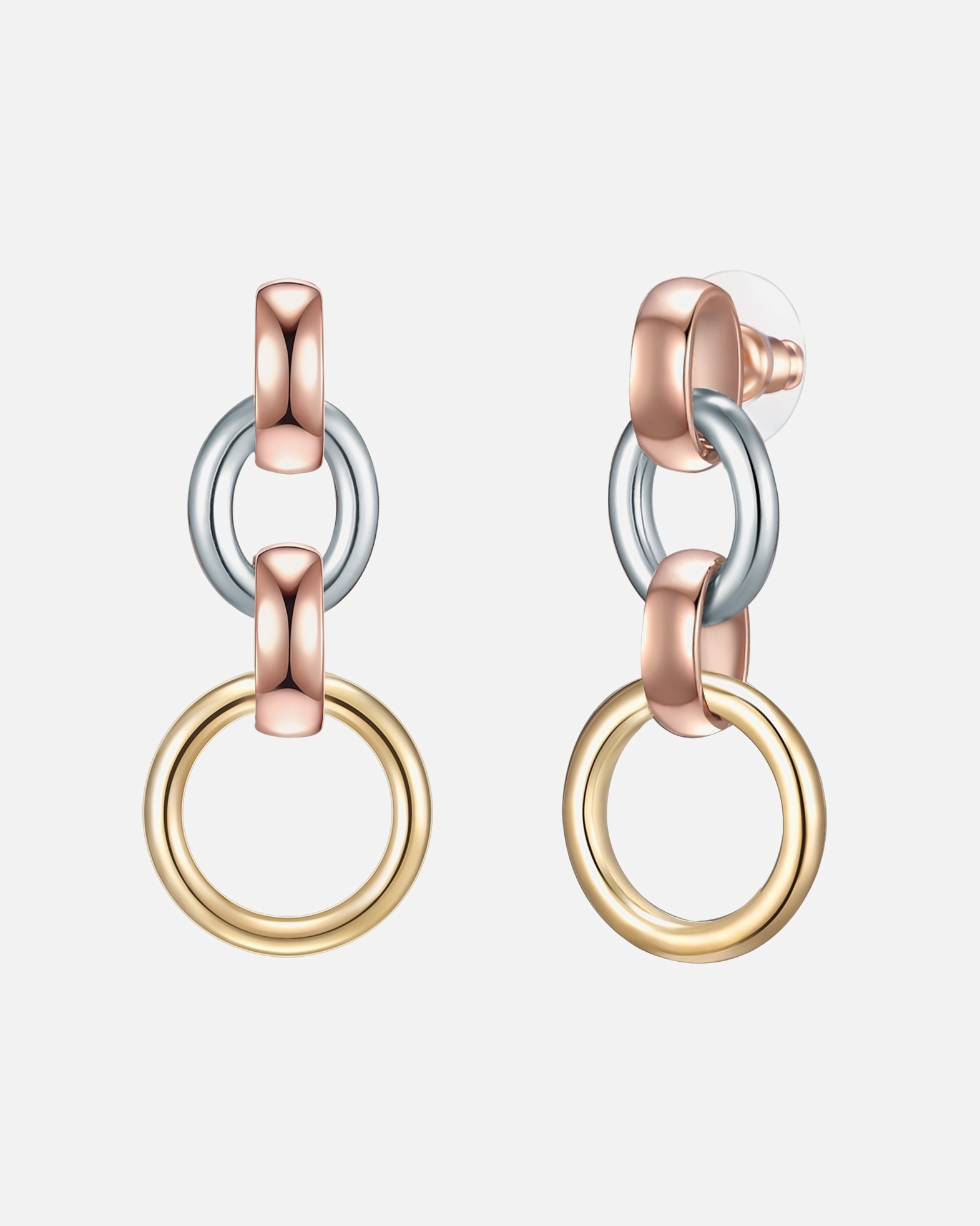 Ohrringe für Weiblich Lulu & Jane Ohrhänger Metall-Legierung in Silber/Gelbgold/Roségold 42,4 mm