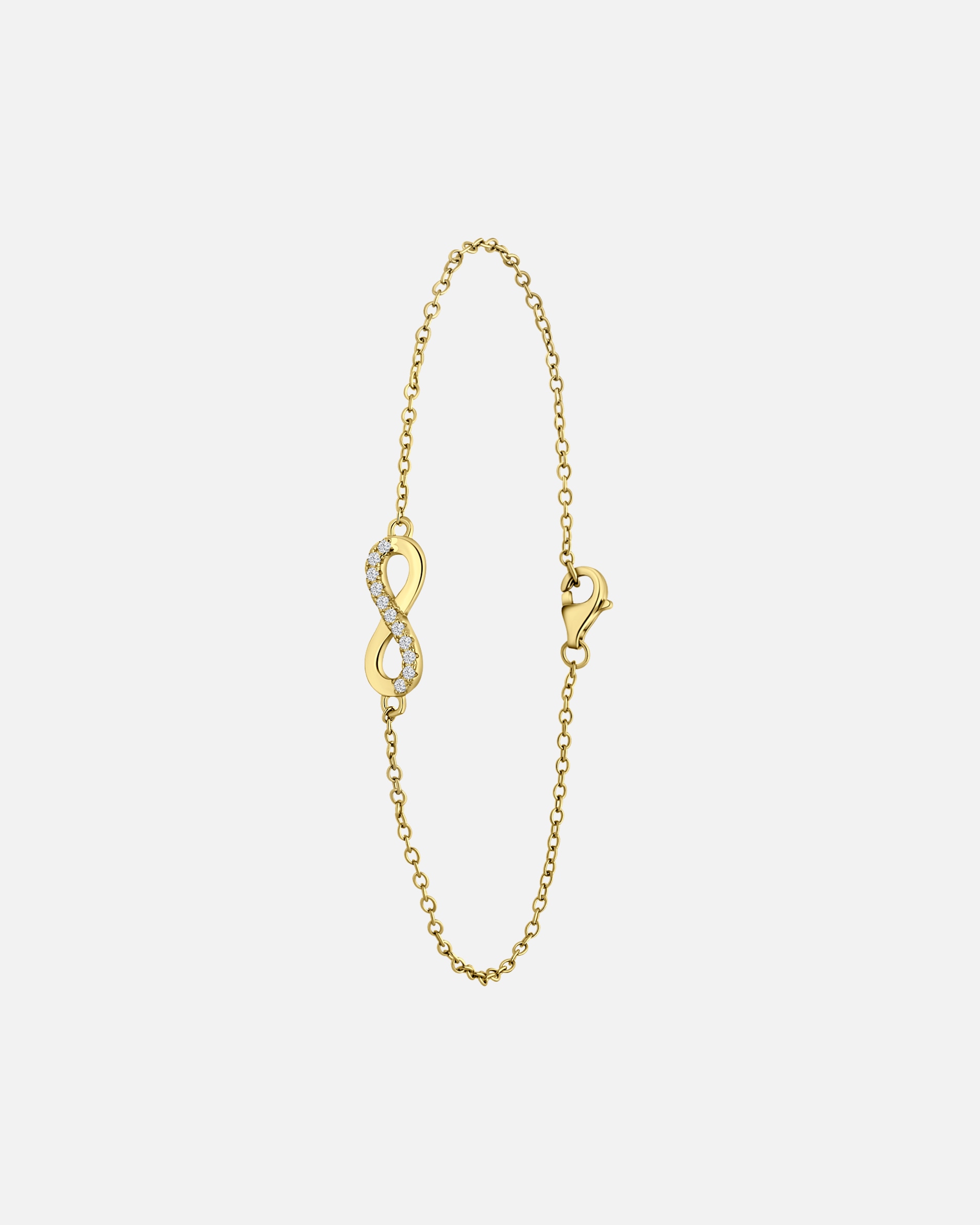 Armband für Weiblich Lucardi Armband 925 Silber Gold - 18.0