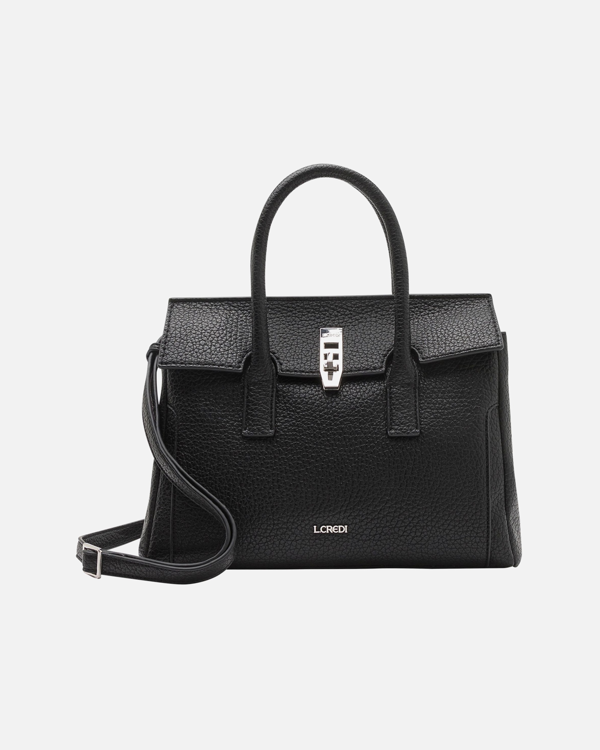 Tasche für Weiblich L.CREDI Odila Henkeltasche schwarz