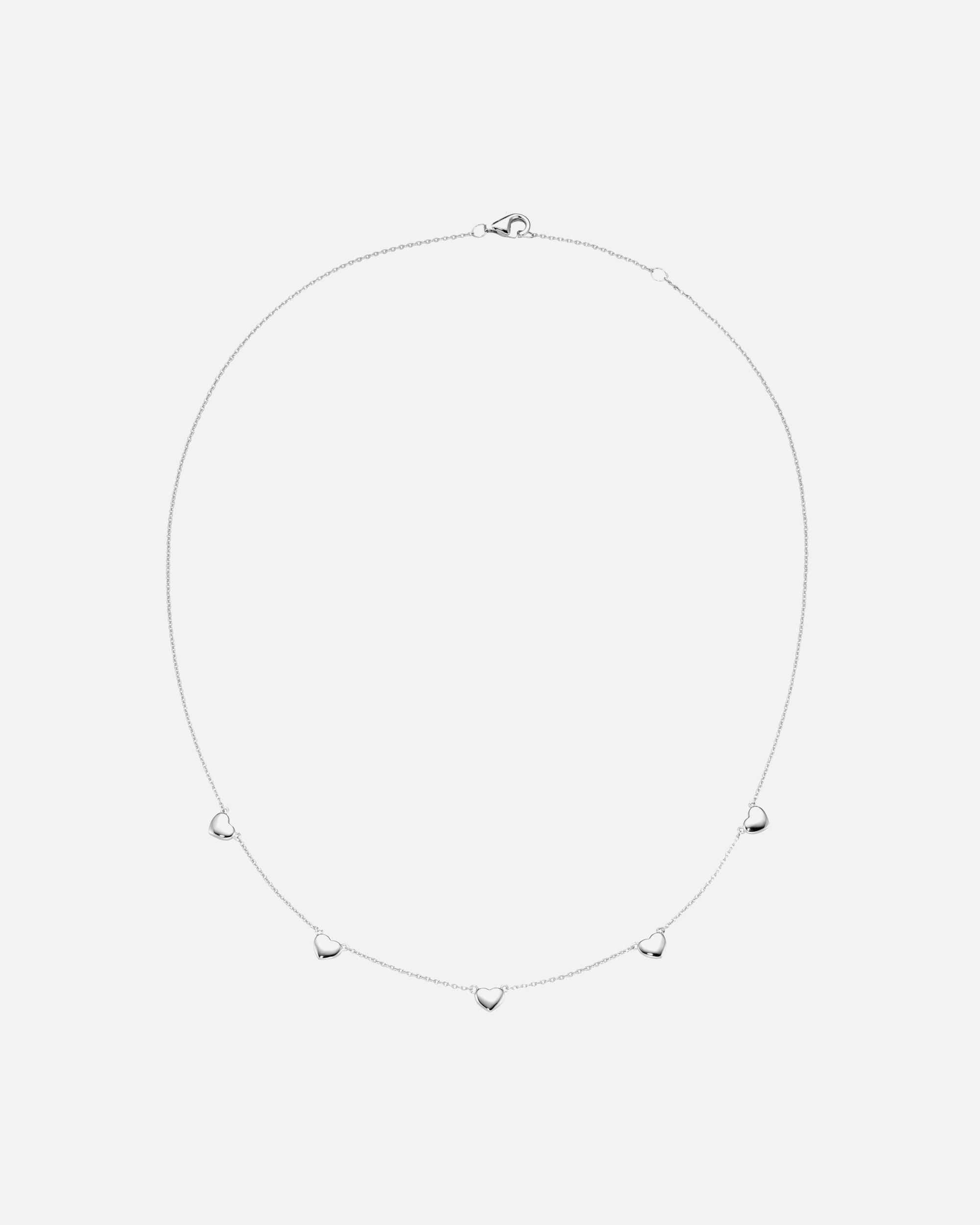 Halskette für Unisex Smart Jewel Collier Zwischenteile in Herzform, Silber 925 Silber