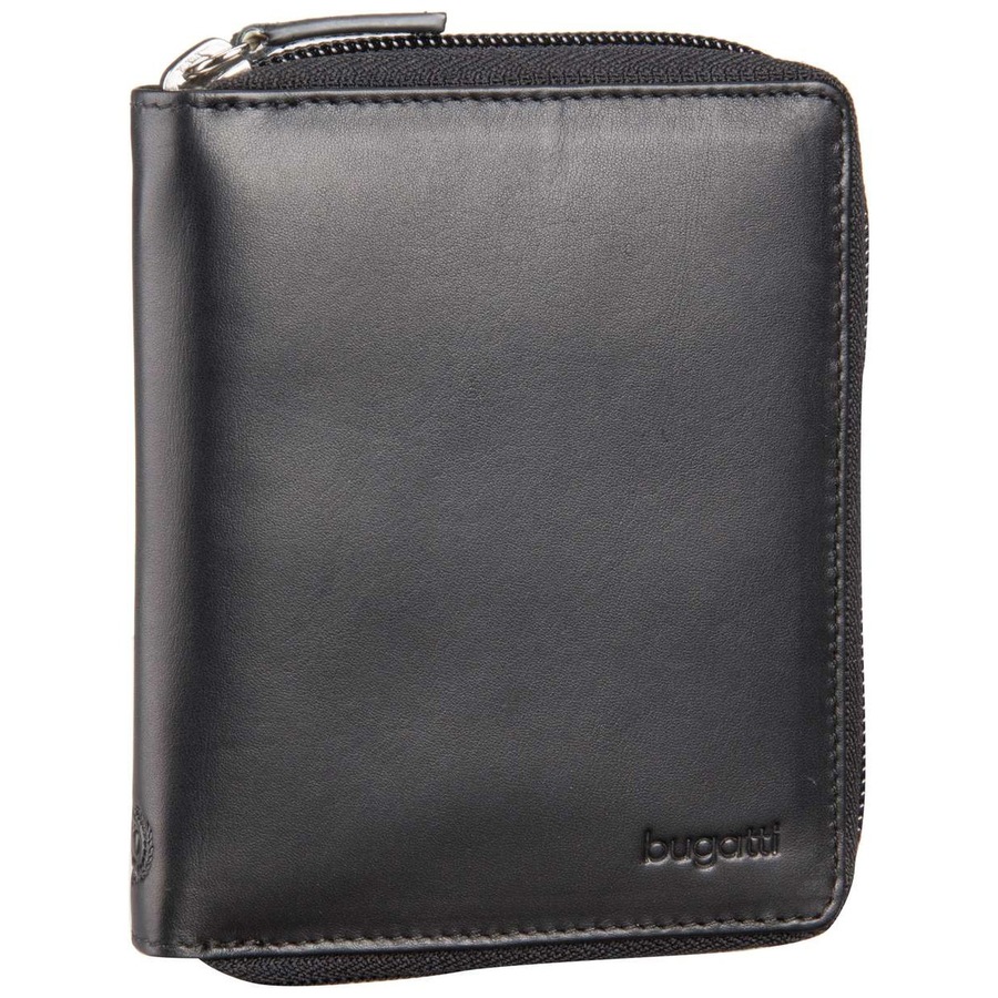 Bugatti Geldbörse Primo Zip 8 Schwarz Herren