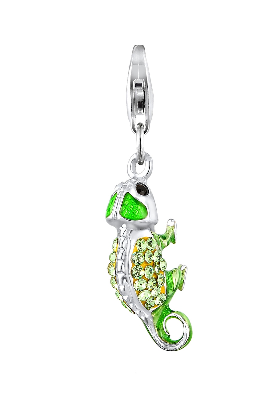 Nenalina Chamaeleon-Anhänger 925 Sterling Silber, mit Kristallen von Swarovski OneSize Damen