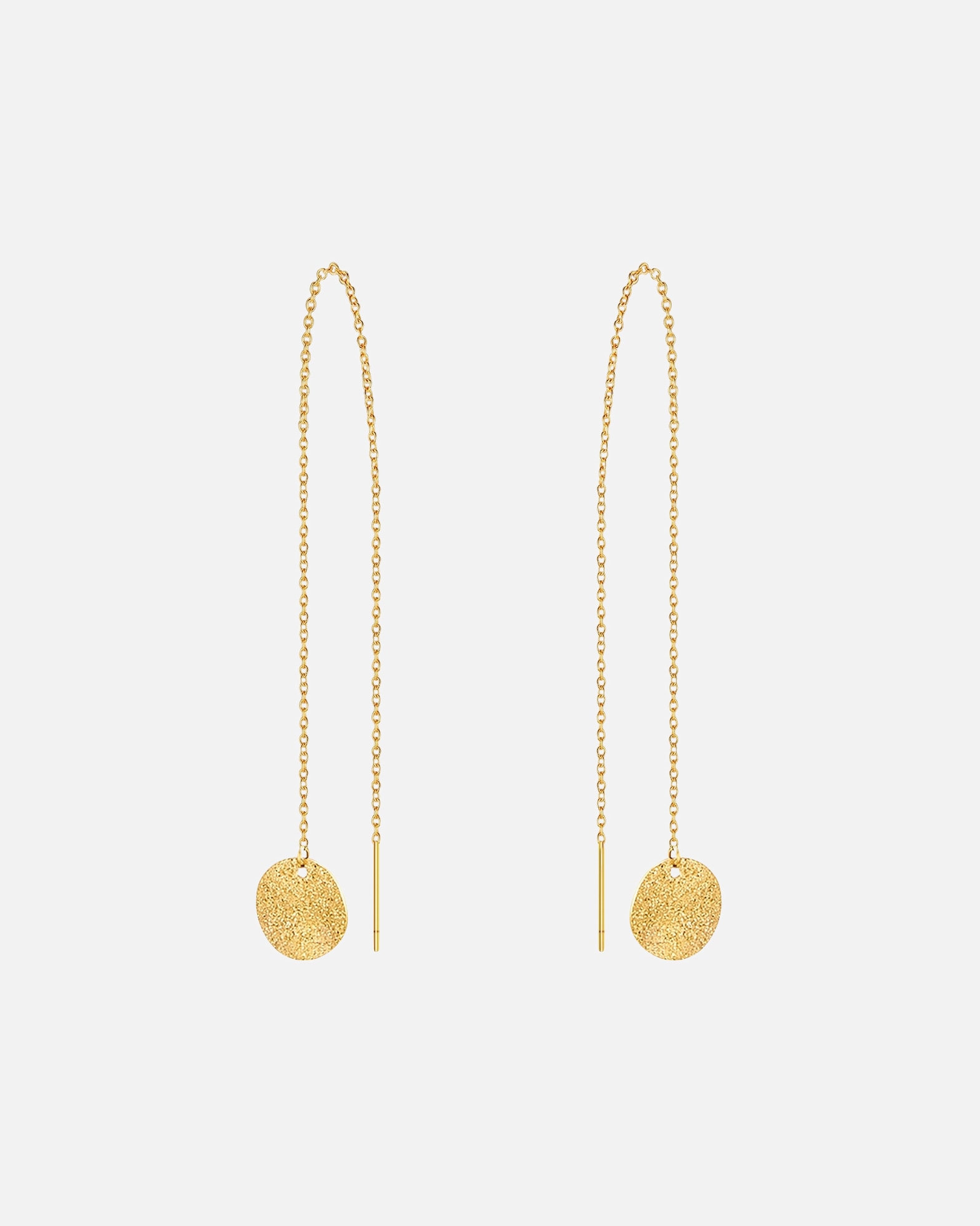 Ohrringe für Weiblich Eastside Ohrhänger Edelstahl in Gelbgold 11,1 mm