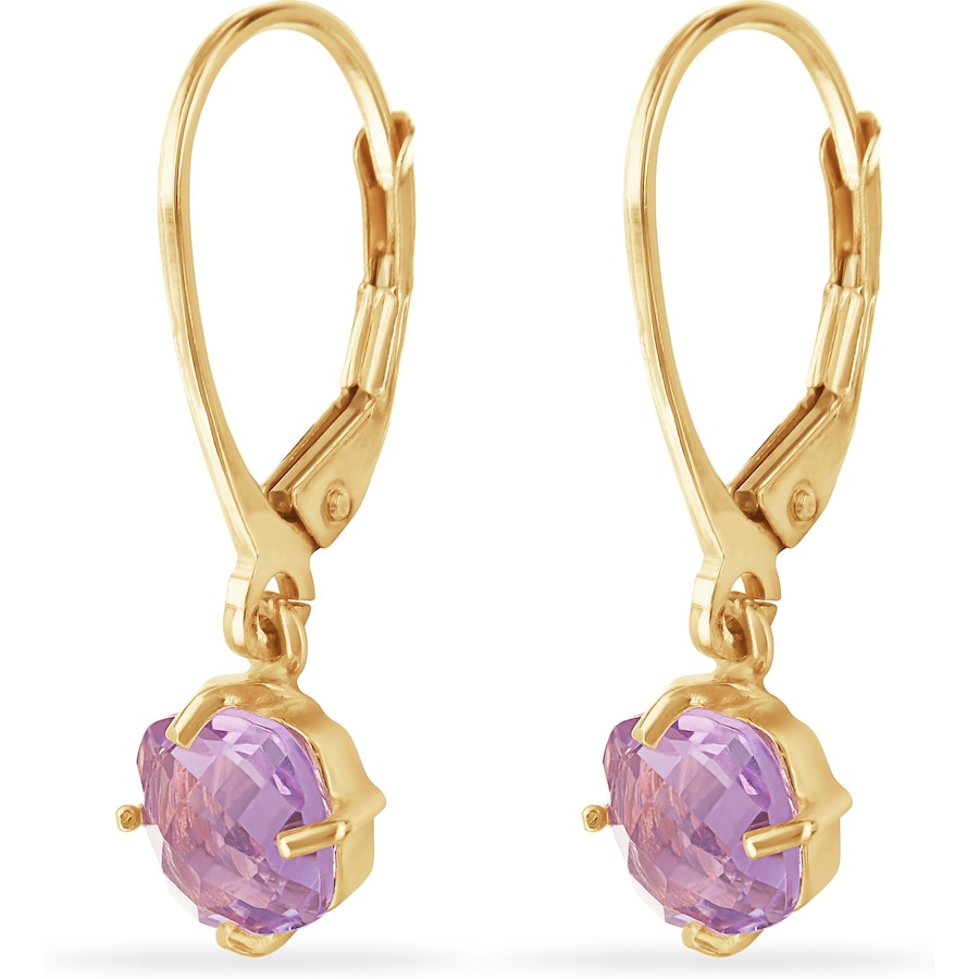 CHRIST Ohrhänger 375er Gelbgold lila Damen