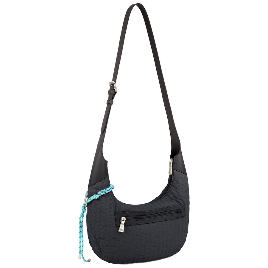 FREDsBRUDER Handtasche Just Flow Round Hobo Black Schwarz Damen