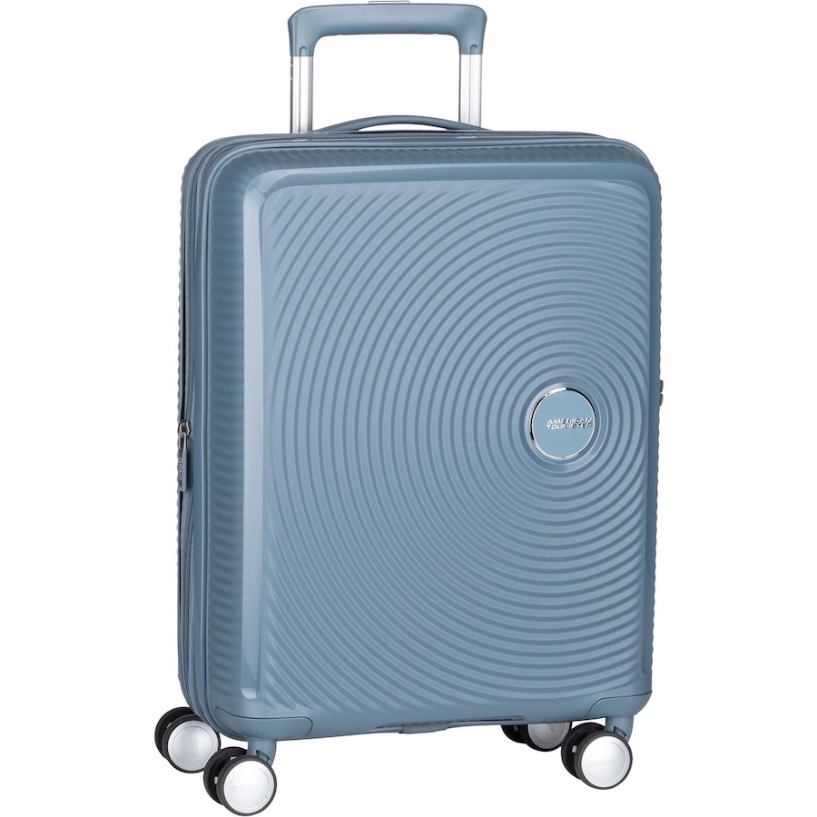 American Tourister Trolley SoundBox Spinner 55 EXP Stone Blue Violett