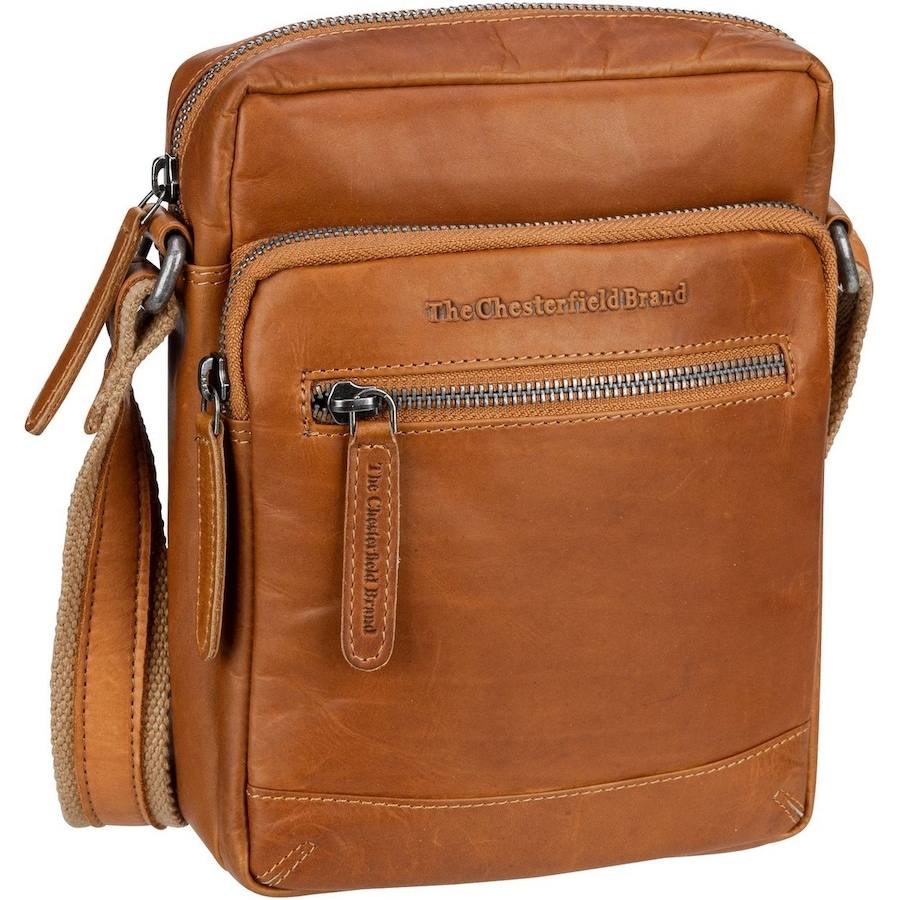 The Chesterfield Brand Umhängetasche Birmingham 0980 Cognac Hellbraun Herren