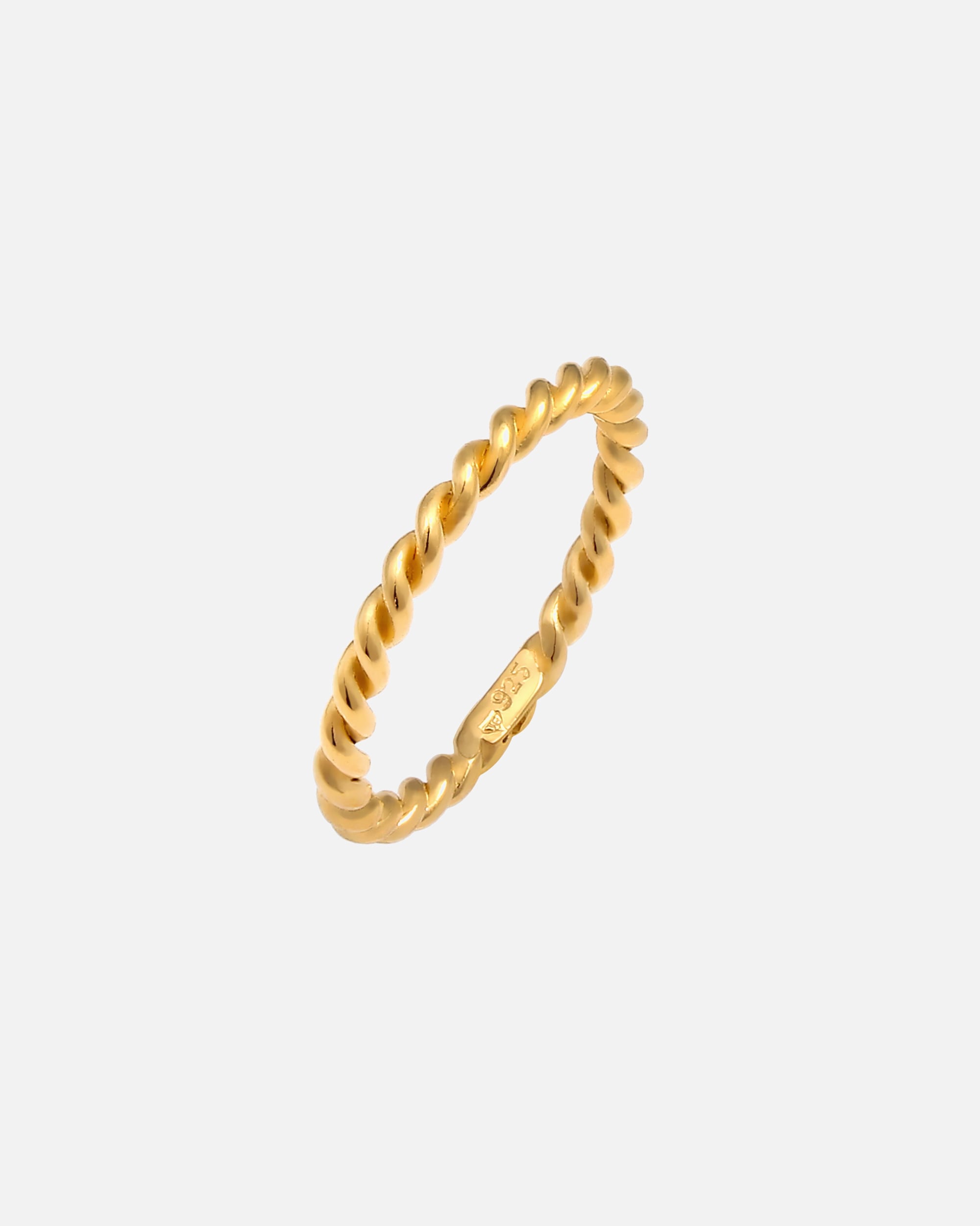Ring für Weiblich Nenalina Twisted Gedreht Basic Schlicht Trend 925 Silber 54