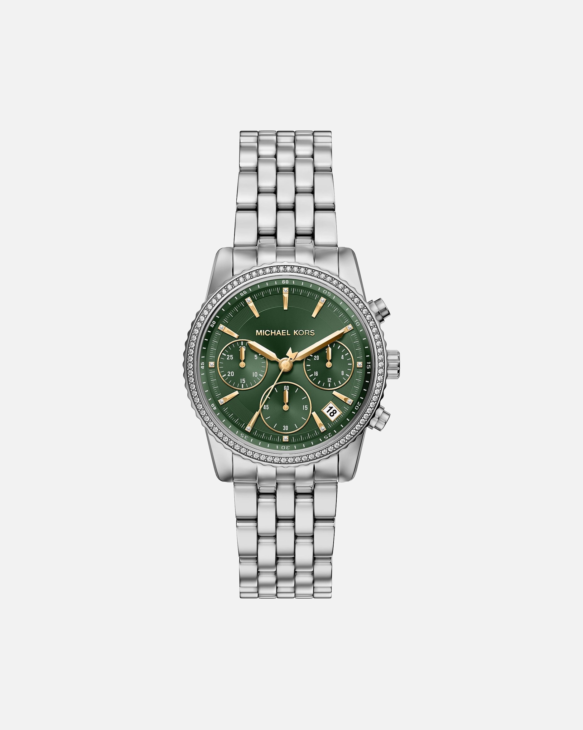 Uhr für Weiblich Michael Kors Default Brand Line Damenuhr Edelstahl silber