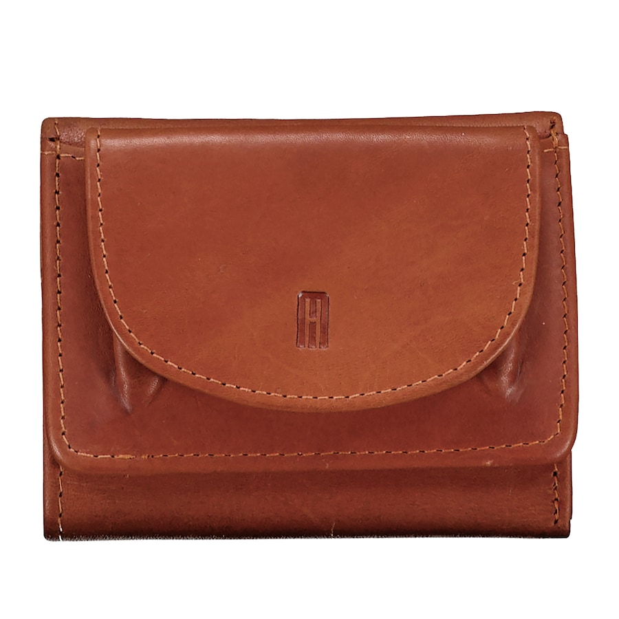 Hausfelder Manufaktur Geldbörse Oil pull up mit RFID-Schutz Cognac