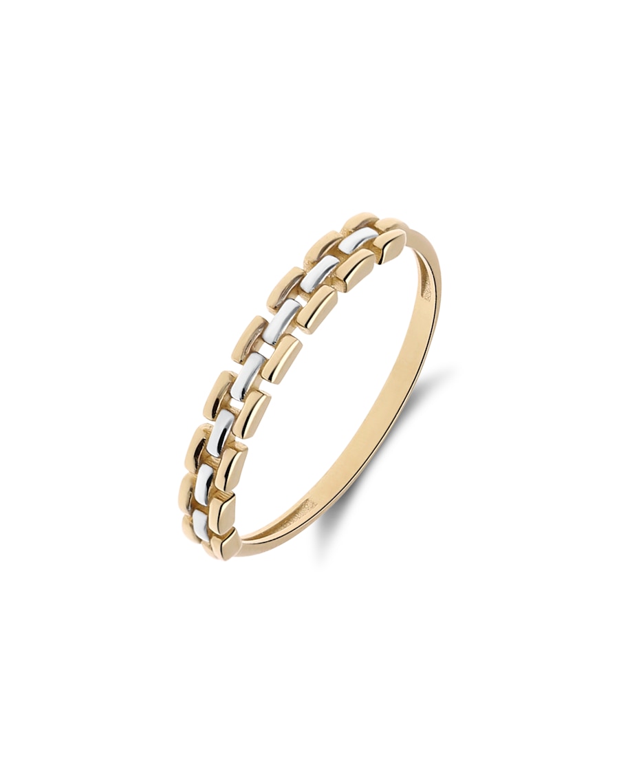 Lucardi Ring 585 Gold - Gelbgold 49mm Damen
