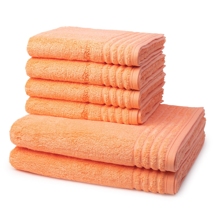 Vossen Vienna Supersoft 6-teilig Handtuch-Set Apricot Coral