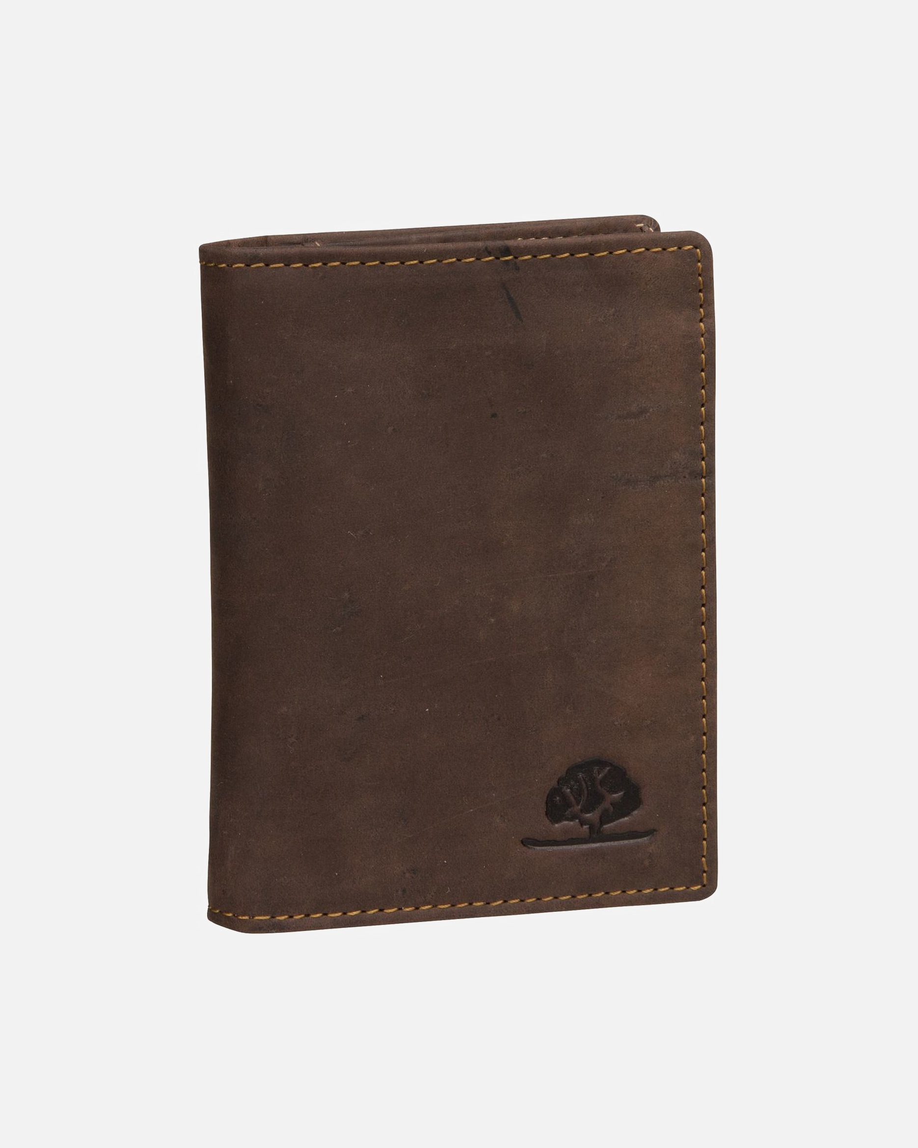 Portemonnaie für Männlich Greenburry Geldbörse Vintage 1794B RFID Sattelbraun