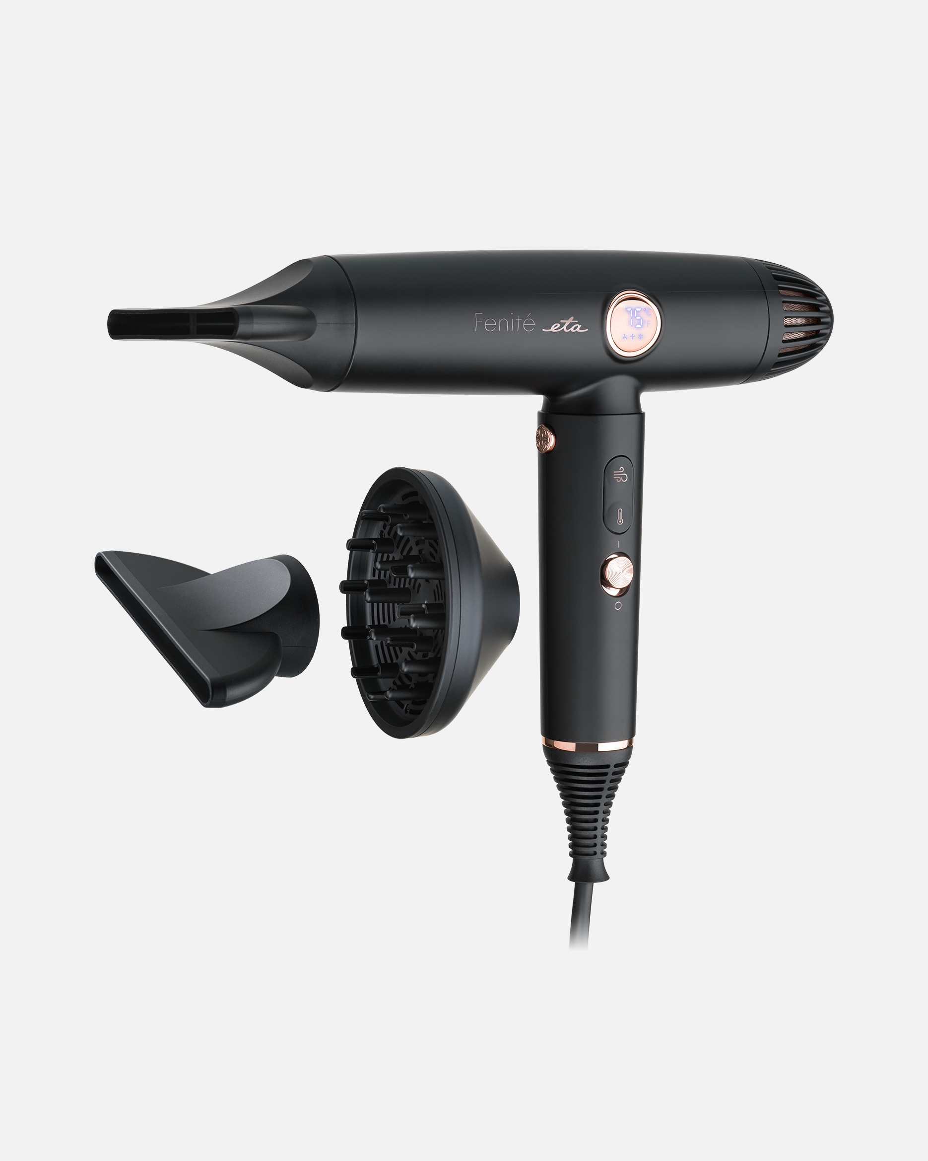 Haartrockner für Unisex eta Default Brand Line Haartrockner Fenité Exclusive Slim Black Edition Schwarz