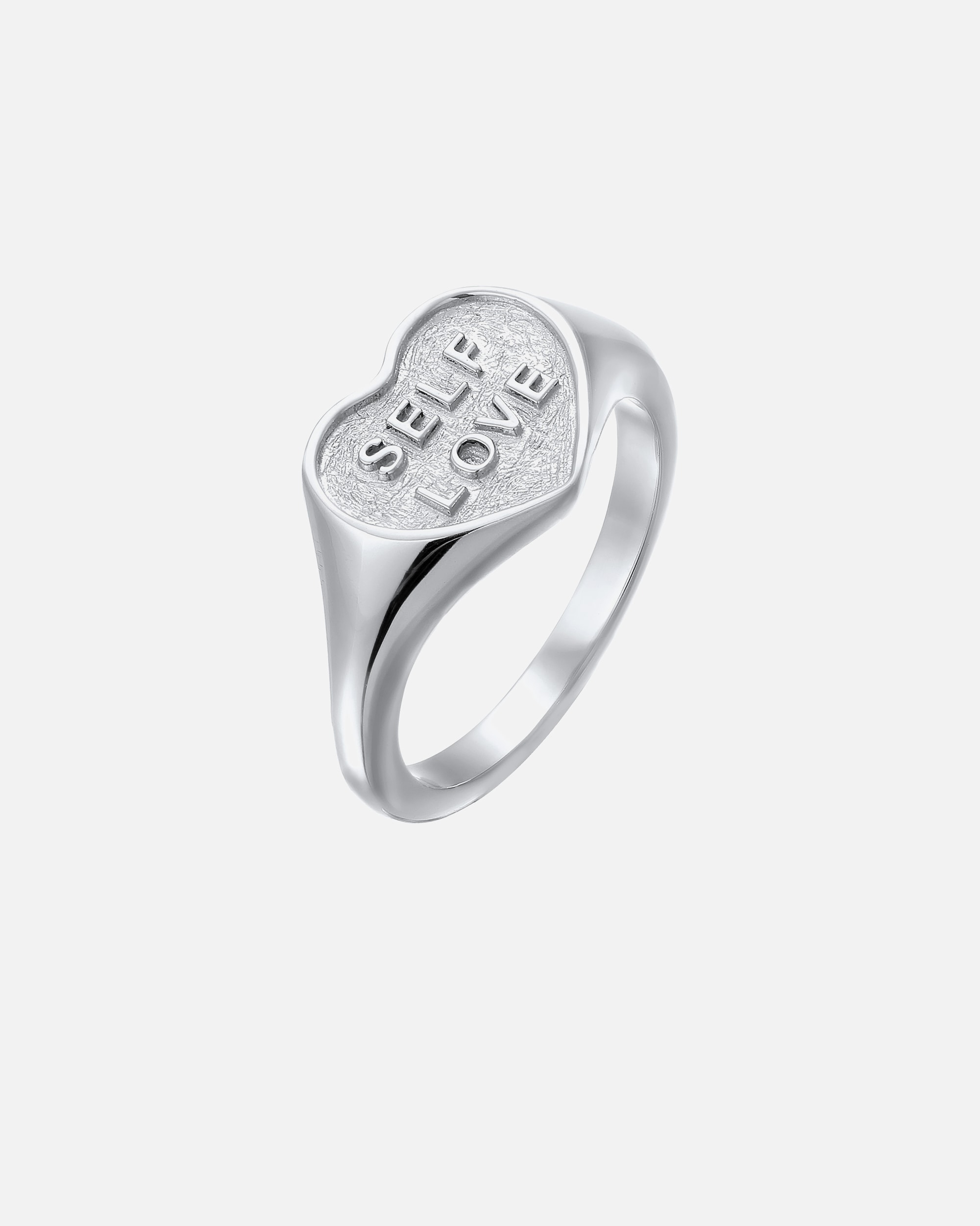 Ring für Weiblich Elli Siegelring Herz 925 Sterling Silber 58