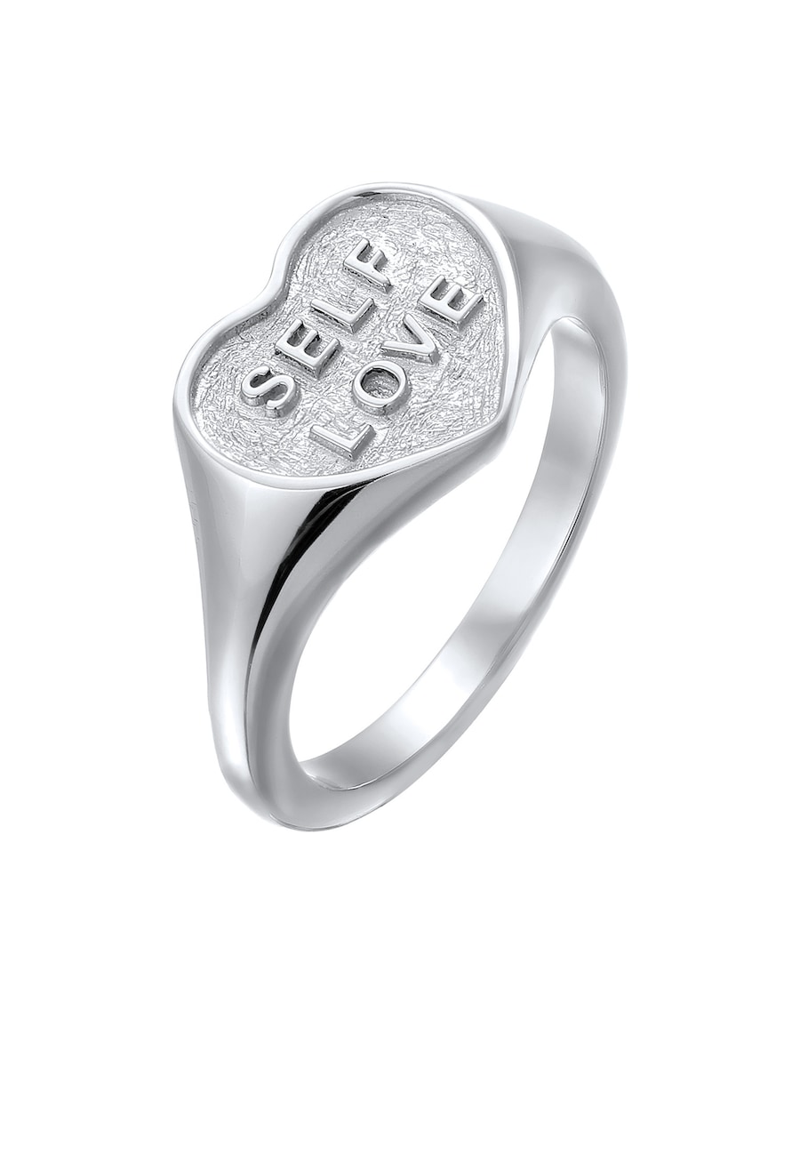 Elli Siegelring Herz 925 Sterling Silber 54 Damen