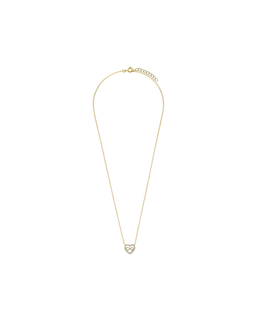 Lucardi Halskette 925 Silber Gold - 45.0 Damen