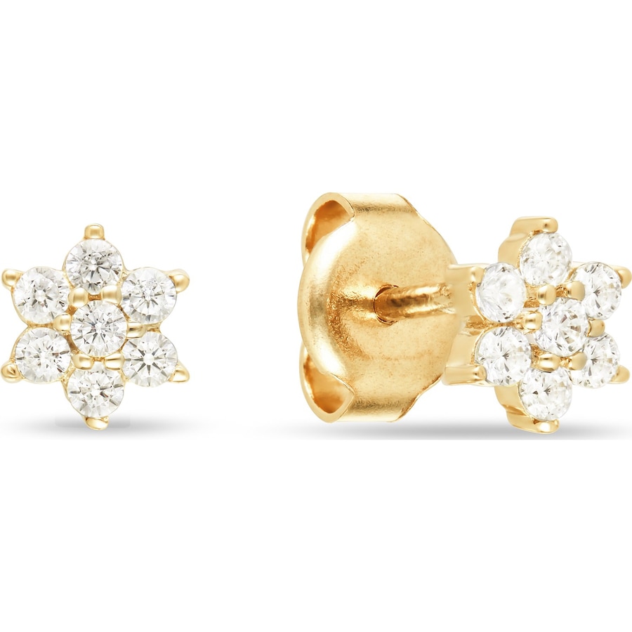 FAVS Ohrstecker 375er Gelbgold One Size Damen