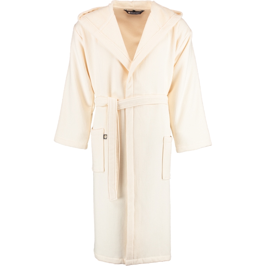 Rhomtuft Bademäntel unisex Kapuze Face & Body natur-jasmin - 20 XL Weiss