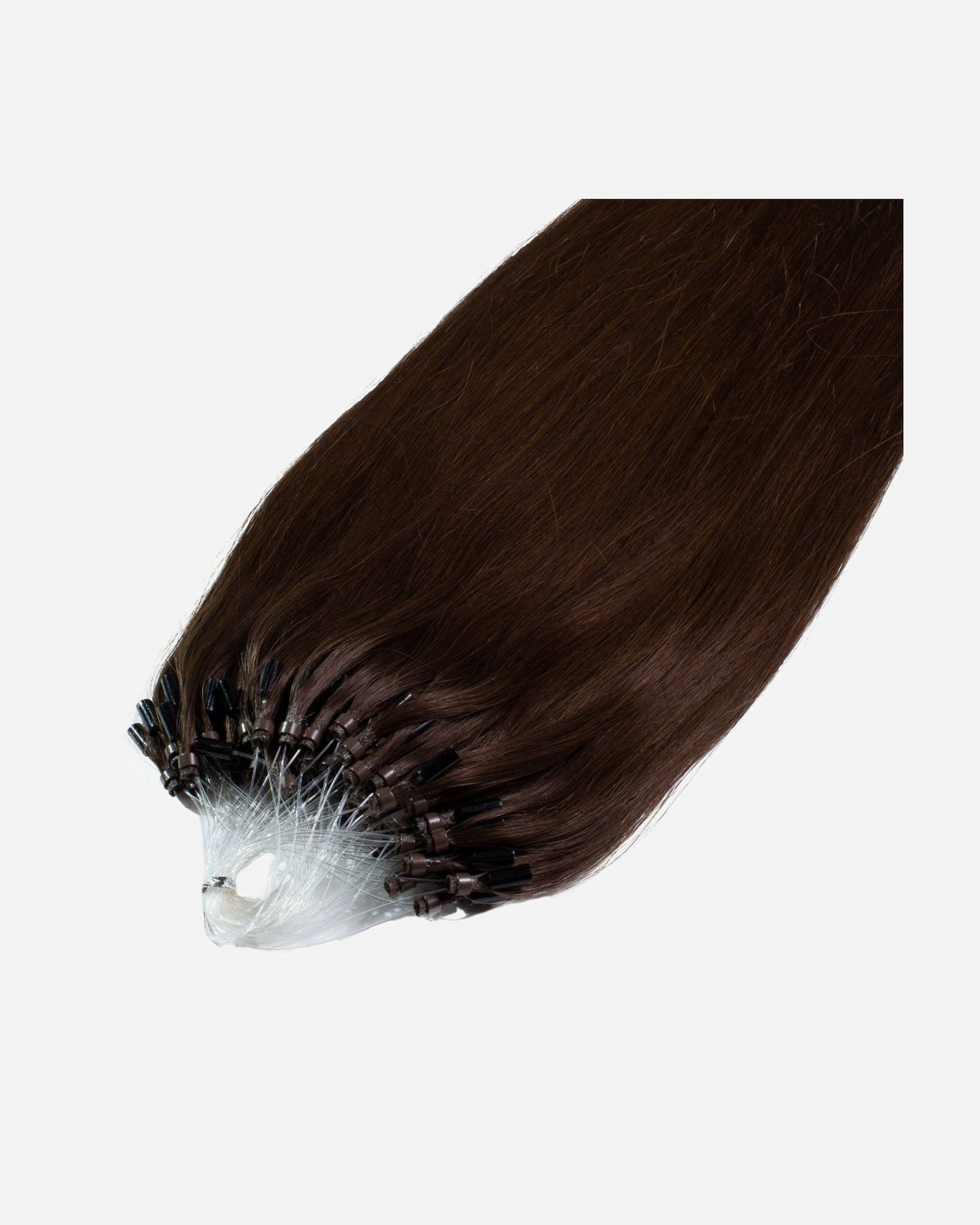 Extensions für Weiblich hair2heart Microring Extensions Premium Echthaar #5/0 Hellbraun 0,8g 40cm