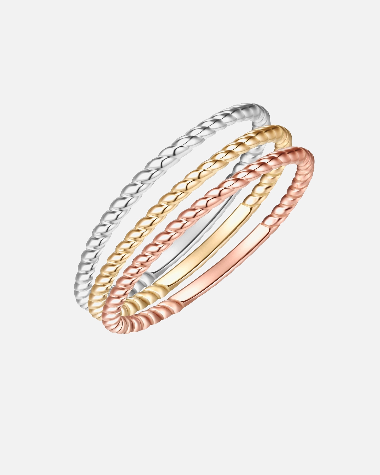 Ring für Weiblich Glanzstücke München Ring Sterling Silber in Silber/Gelbgold/Roségold 48