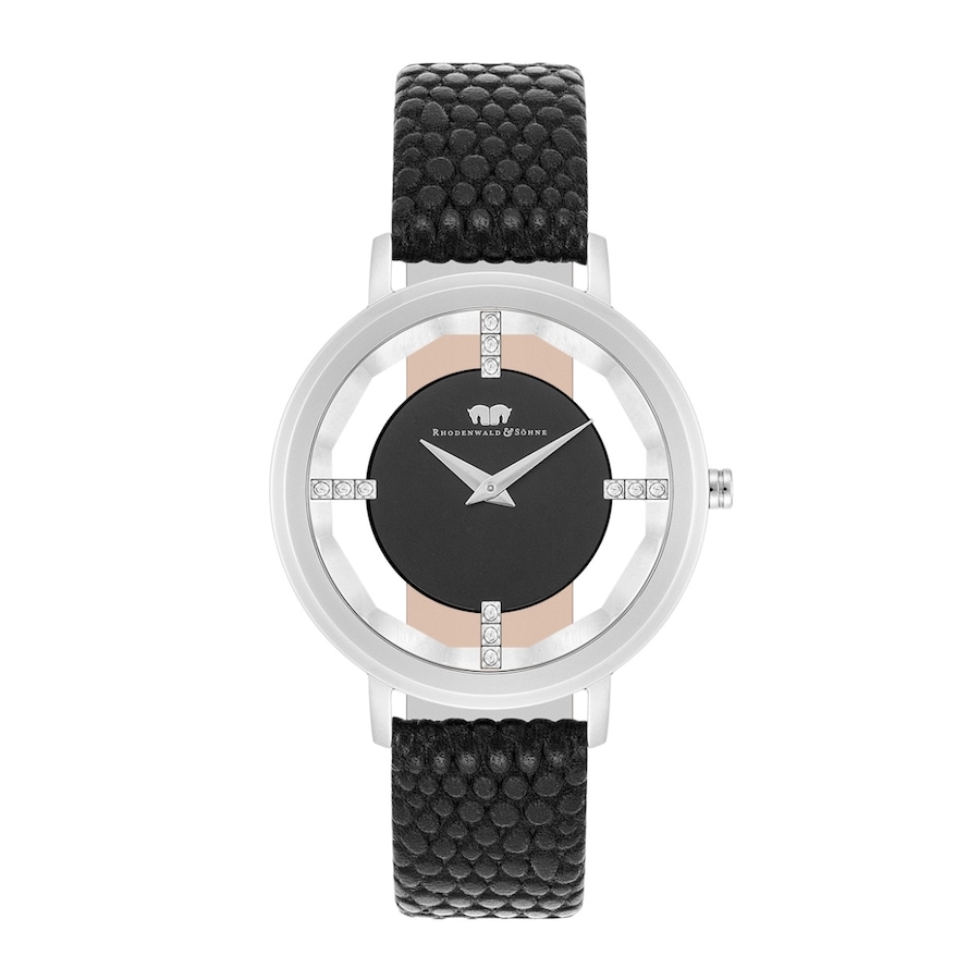 Rhodenwald & Söhne Armband-Uhr Lucrezia aus Echtleder in silber Silber Damen