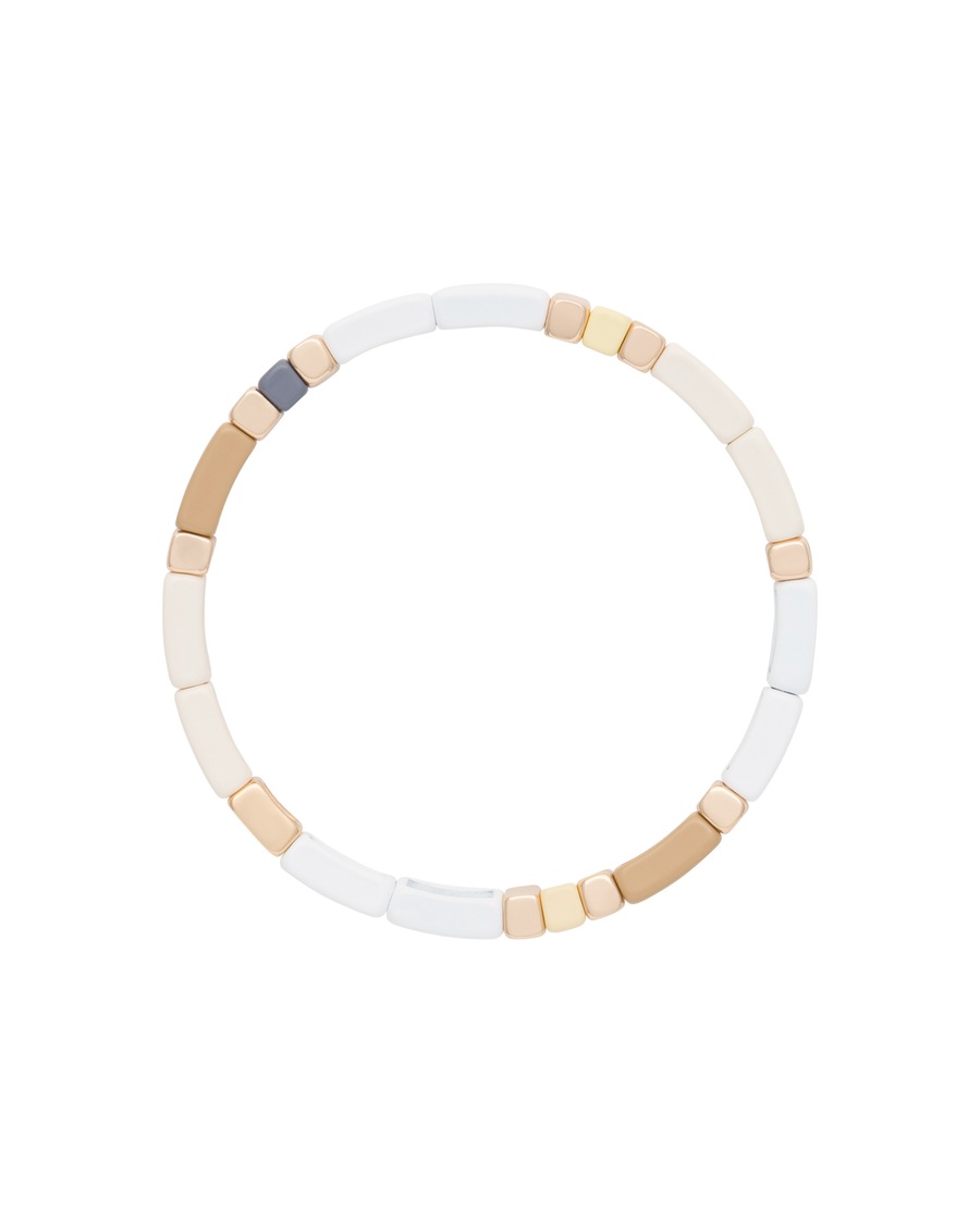 A&C Oslo – Nordic Design Jewellery Armband 'Enamel Tiles' multi color Silber Damen