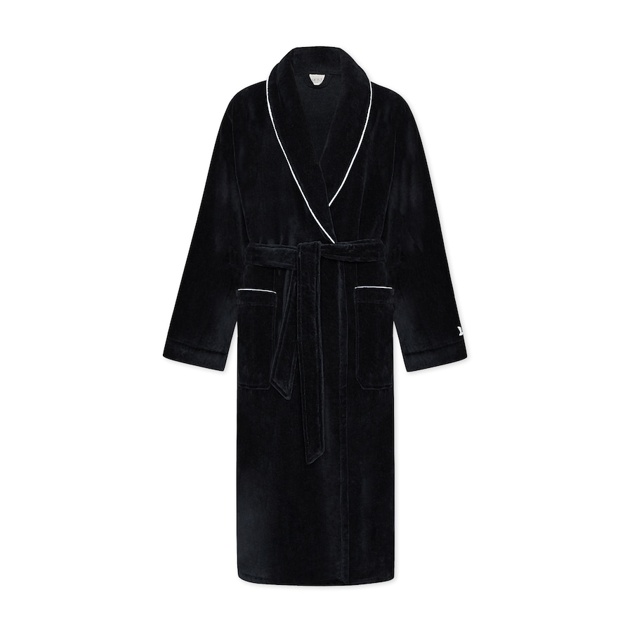 Möve Schalkragenmantel Homewear 3XL Schwarz