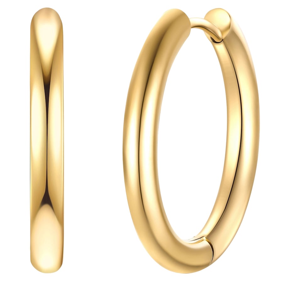 Eastside Creolen Edelstahl in Gelbgold Gold Damen
