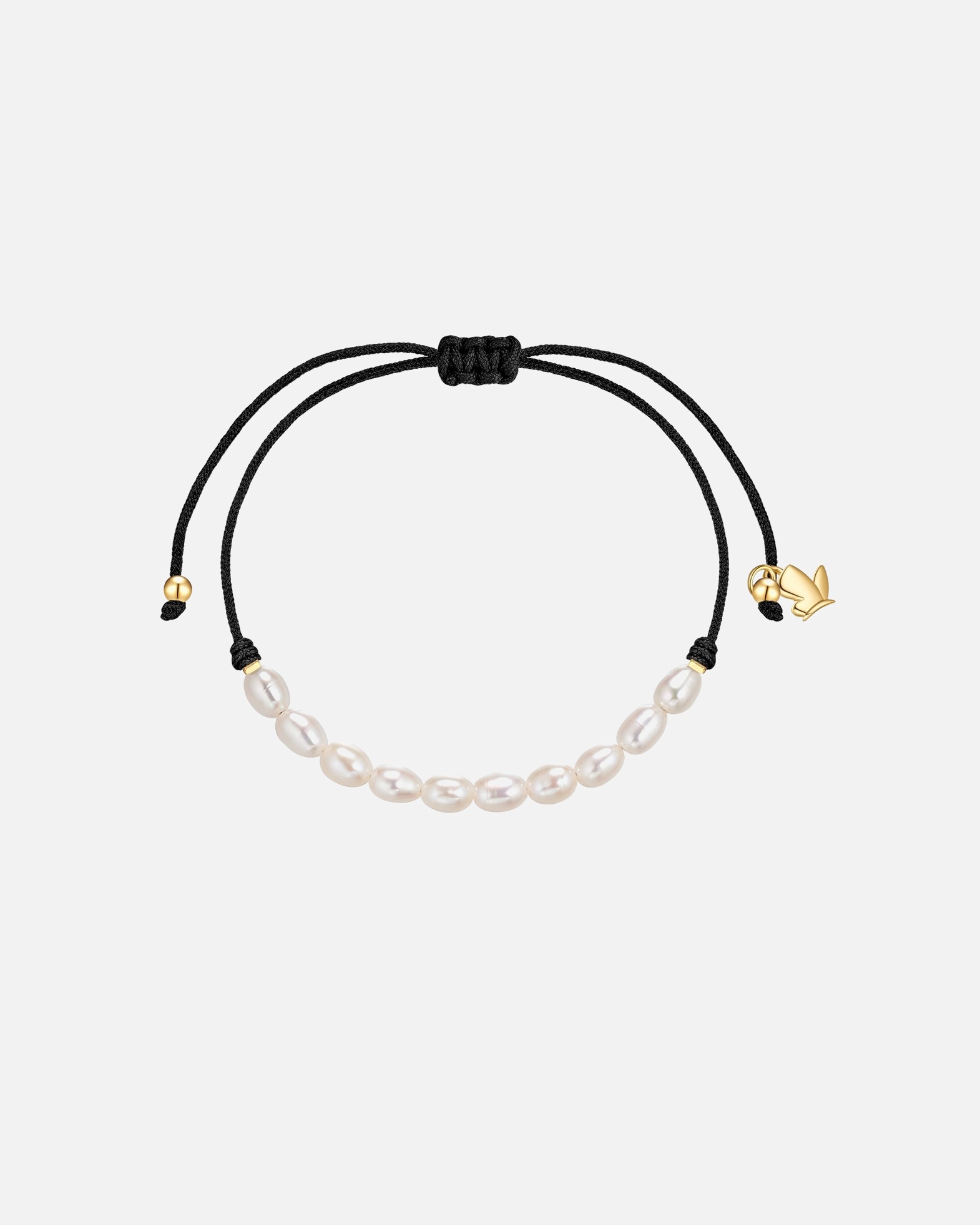 Armband für Weiblich Glanzstücke München Perlen-Armband aus Edelstahl in Gelbgold mit Süßwasser-Zuchtperle 15,0 - 22,0 cm, flexibel einstellbar